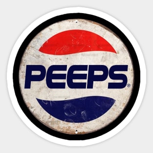 PEEPS or PEPSI Sticker